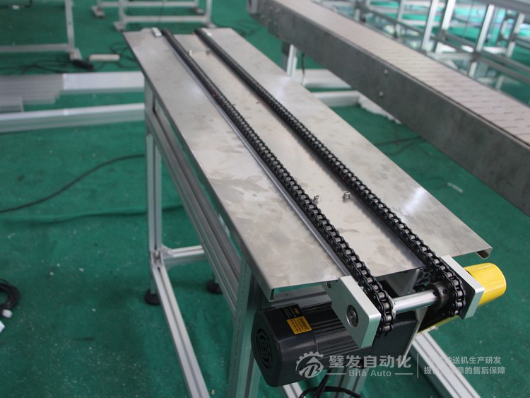 兩側加工作臺非標鏈條輸送機